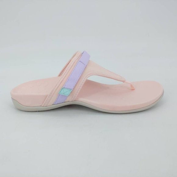 Vionic Shoes - Vionic Womens Tiffany Thong Sandals Pink Purple Wedge Heels Slip On 10 M New